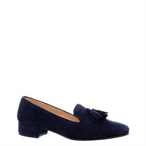 Carl Scarpa Fiadh Navy Suede Loafers